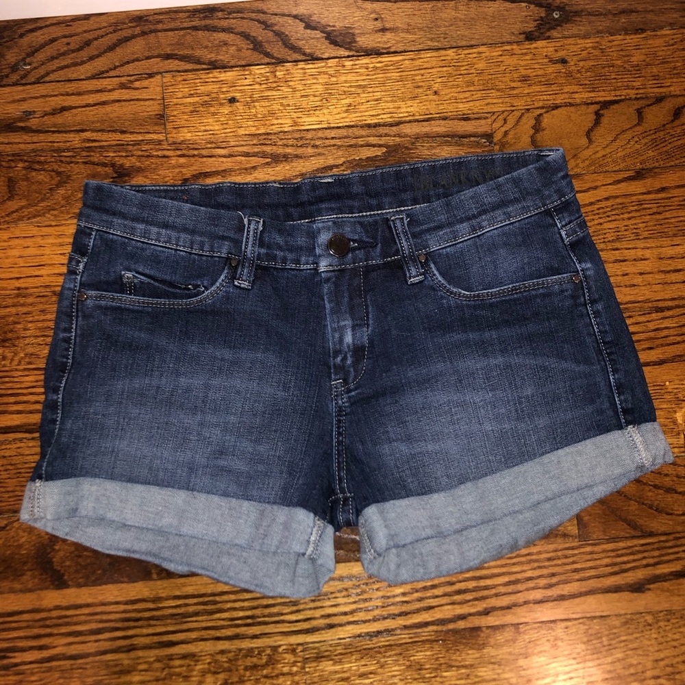 Blank NYC Womens Denim Cuffed Denim Shorts